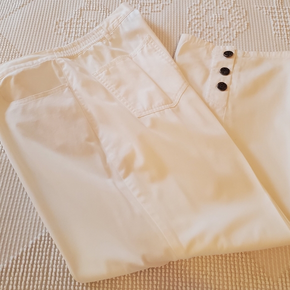 Lark Lane Ladies Capri Pants White Sz 12 - Picture 1 of 8